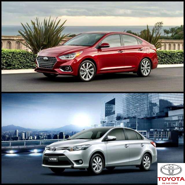So sánh xe Toyota Vios 2020 và Hyundai Accent về thiết kế thân xe